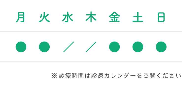 診療曜日